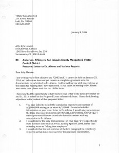 01-08-14_Letter to Stockwell Harris RE QME01