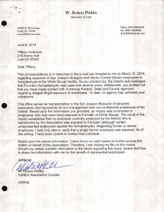 06-06-14_Bob Phibbs Reply to my concerns of employees exposure to Formaldehyde1