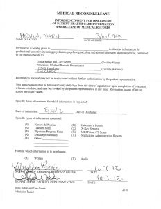 06-07-12 MaryJean Admited to Delta Rehab from LMH 5_11_12 5_22_12 MRSA Memeory loss. Delerium 11
