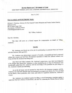 06-14-13_Settlement Demand Offer by Tiffany Anderson's Attorney_Page_1