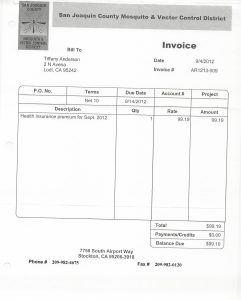 09-10-12 VECTOR BILLED FOR INSURANCE DURING DENIAL OF CLAIMS 1