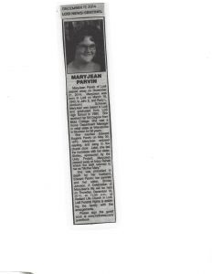 12-17-14 Lodi News obituary for MJP just before my mom died