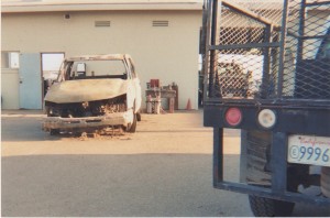 Burned Out Truck Picture #1