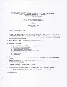 01-09-02 Board of Trustee Minutes Announcing New Board Position