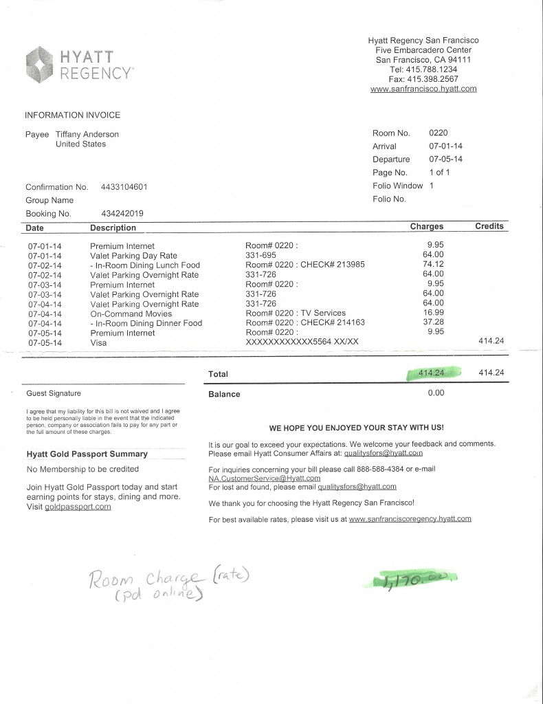 7-1-14_Invoice for Hyatt Mom UCSF – Pesticides for Poisoned Profits MVCAC