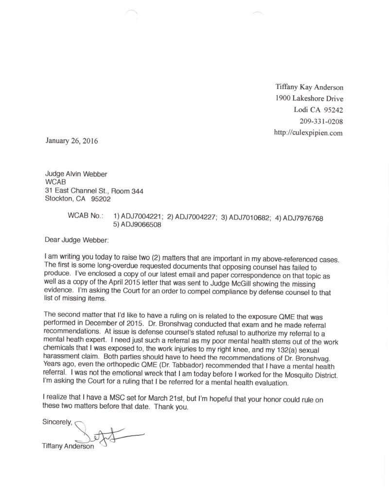 01-26-16 Letter to WCAB Judge Webber With Attachments_Page_01 ...